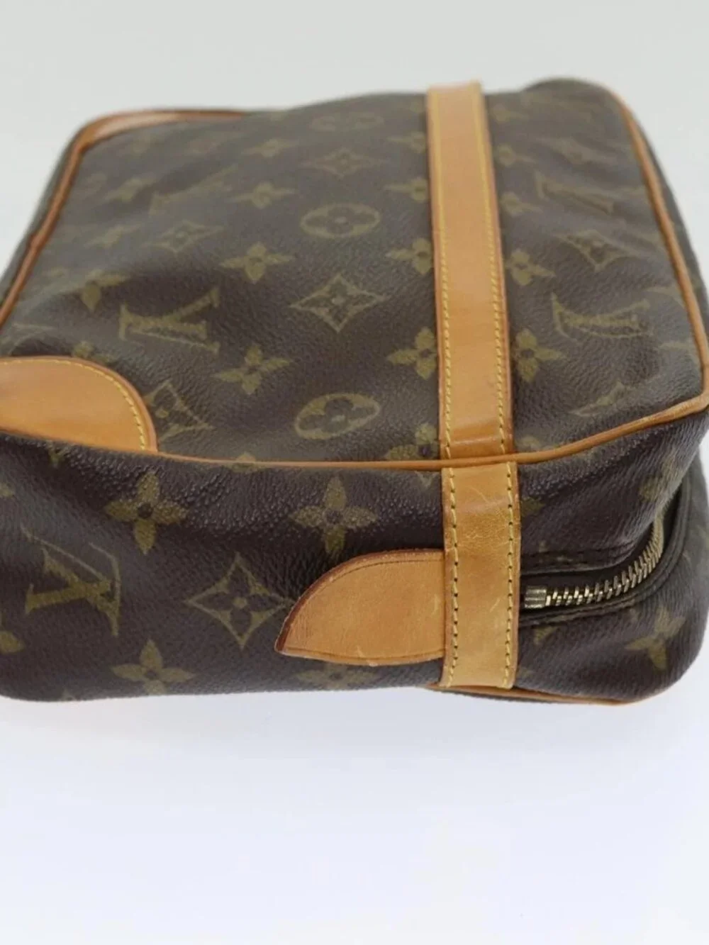 LOUIS VUITTON Monogram Compiegne 28 Clutch Bag M51845 LV Auth